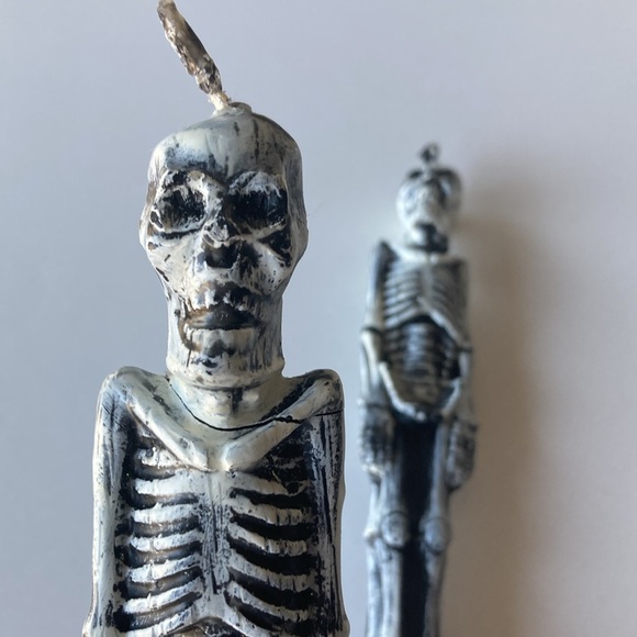Two Skeleton Candle sticks - Picture 3 of 4